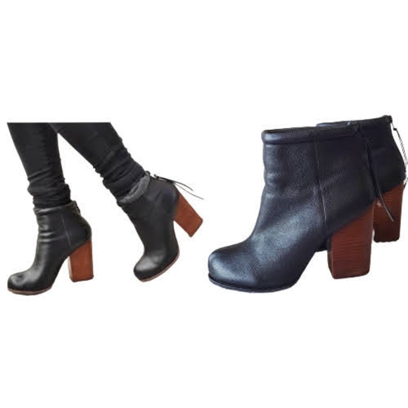 Jeffrey Campbell Shoes - JEFFREY CAMPBELL Rumble Leather Heeled Padded Ankle Boots